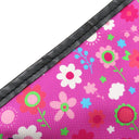 バレンシアガ BALENCIAGA ネイビーカバス S 339933 ピンク×ブラック キャンバス レザー トートバッグ シルバー金具 黒 花柄