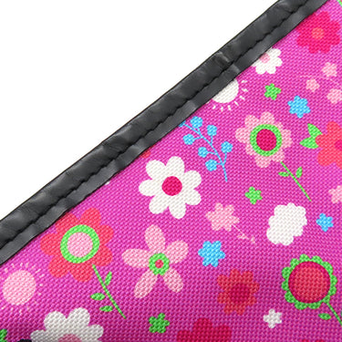 バレンシアガ BALENCIAGA ネイビーカバス S 339933 ピンク×ブラック キャンバス レザー トートバッグ シルバー金具 黒 花柄