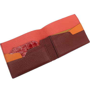 エルメス HERMES 自然史 プティアッシュ 暖色 トリヨンクレマンス シェーブル アリゲーター スイフト 二つ折り財布 クマ Petit h