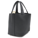 エルメス HERMES ピコタンロック PM ブラック トリヨンクレマンス ハンドバッグ ゴールド金具 黒