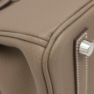 エルメス HERMES バーキン25 エトゥープ トゴ ハンドバッグ シルバー金具 グレージュ