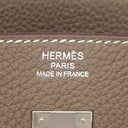 エルメス HERMES バーキン25 エトゥープ トゴ ハンドバッグ シルバー金具 グレージュ