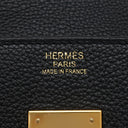 エルメス HERMES バーキン30 ブラック トゴ ハンドバッグ ローズゴールド金具 黒