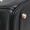 エルメス HERMES バーキン30 ブラック トゴ ハンドバッグ ローズゴールド金具 黒