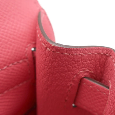 エルメス HERMES ケリー28 外縫い ローズアザレ ヴォーエプソン 2WAYバッグ シルバー金具