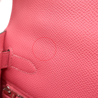 エルメス HERMES ケリー28 外縫い ローズアザレ ヴォーエプソン 2WAYバッグ シルバー金具