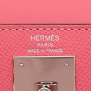 エルメス HERMES ケリー28 外縫い ローズアザレ ヴォーエプソン 2WAYバッグ シルバー金具