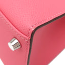 エルメス HERMES ケリー28 外縫い ローズアザレ ヴォーエプソン 2WAYバッグ シルバー金具