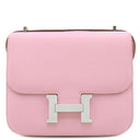 エルメス HERMES コンスタンス ミニ 18 モーヴシルベストル ヴォーエプソン ショルダーバッグ シルバー金具