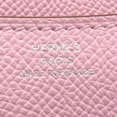 エルメス HERMES コンスタンス ミニ 18 モーヴシルベストル ヴォーエプソン ショルダーバッグ シルバー金具