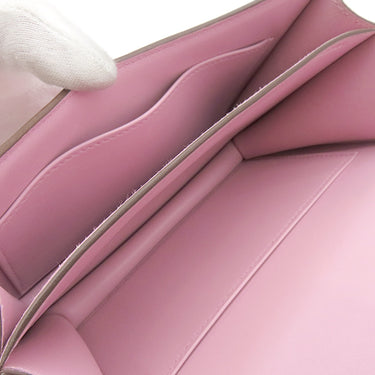 エルメス HERMES コンスタンス ミニ 18 モーヴシルベストル ヴォーエプソン ショルダーバッグ シルバー金具