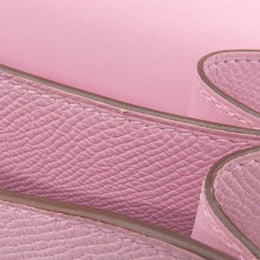 エルメス HERMES コンスタンス ミニ 18 モーヴシルベストル ヴォーエプソン ショルダーバッグ シルバー金具