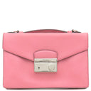 プラダ PRADA サフィアーノ ベルニック サッチェルピンク レザー サフィアーノ 2WAYバッグ シルバー金具 ハンド ショルダーバッグ