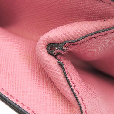 プラダ PRADA サフィアーノ ベルニック サッチェルピンク レザー サフィアーノ 2WAYバッグ シルバー金具 ハンド ショルダーバッグ