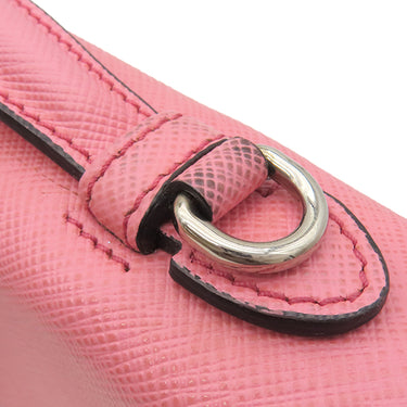 プラダ PRADA サフィアーノ ベルニック サッチェルピンク レザー サフィアーノ 2WAYバッグ シルバー金具 ハンド ショルダーバッグ