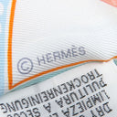 エルメス HERMES ツイリー アクア×オレンジ×ジョーヌ シルク スカーフ 【FUNNY ICE CREAM/ファニーアイスクリーム】