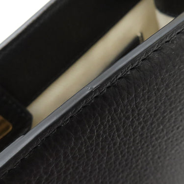 バリー BALLY TRAPEZE SOFT 6307157 ブラック レザー ショルダーバッグ ゴールド金具 黒 肩掛け