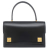 エルメス HERMES ピアノ ブラック ボックスカーフ ハンドバッグ ゴールド金具 黒