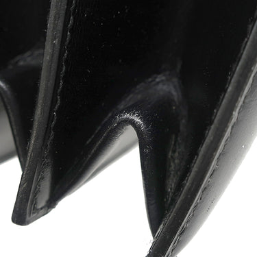 エルメス HERMES ピアノ ブラック ボックスカーフ ハンドバッグ ゴールド金具 黒