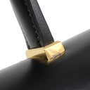 エルメス HERMES ピアノ ブラック ボックスカーフ ハンドバッグ ゴールド金具 黒