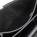 エルメス HERMES ピアノ ブラック ボックスカーフ ハンドバッグ ゴールド金具 黒