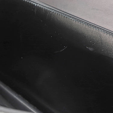 エルメス HERMES ピアノ ブラック ボックスカーフ ハンドバッグ ゴールド金具 黒