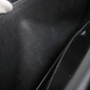 エルメス HERMES ピアノ ブラック ボックスカーフ ハンドバッグ ゴールド金具 黒