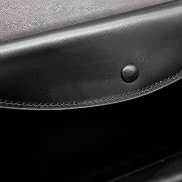 エルメス HERMES ピアノ ブラック ボックスカーフ ハンドバッグ ゴールド金具 黒