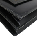 エルメス HERMES ピアノ ブラック ボックスカーフ ハンドバッグ ゴールド金具 黒