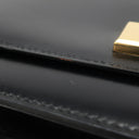 エルメス HERMES ピアノ ブラック ボックスカーフ ハンドバッグ ゴールド金具 黒