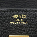 エルメス HERMES バーキン25 ブラック トゴ ハンドバッグ ゴールド金具 黒