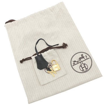 エルメス HERMES バーキン25 ブラック トゴ ハンドバッグ ゴールド金具 黒