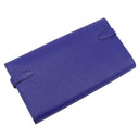 エルメス HERMES ケリーウォレット ロング ブルーエレクトリック ヴォーエプソン 長財布 シルバー金具 青 ショルダー