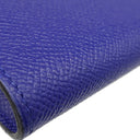 エルメス HERMES ケリーウォレット ロング ブルーエレクトリック ヴォーエプソン 長財布 シルバー金具 青 ショルダー