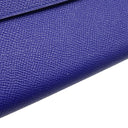 エルメス HERMES ケリーウォレット ロング ブルーエレクトリック ヴォーエプソン 長財布 シルバー金具 青 ショルダー