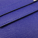 エルメス HERMES ケリーウォレット ロング ブルーエレクトリック ヴォーエプソン 長財布 シルバー金具 青 ショルダー