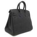 エルメス HERMES バーキン25 ブラック トゴ ハンドバッグ ゴールド金具 新品 未使用 黒