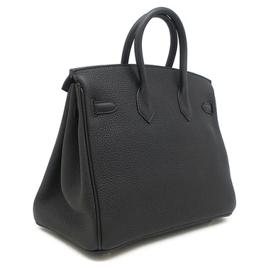 エルメス HERMES バーキン25 ブラック トゴ ハンドバッグ ゴールド金具 新品 未使用 黒