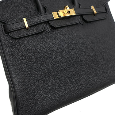 エルメス HERMES バーキン25 ブラック トゴ ハンドバッグ ゴールド金具 新品 未使用 黒