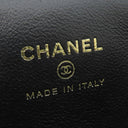 シャネル CHANEL マトラッセ ショルダー ブラック カーフ チェーンウォレット ゴールド金具 がま口