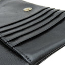 シャネル CHANEL マトラッセ ショルダー ブラック カーフ チェーンウォレット ゴールド金具 がま口