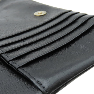 シャネル CHANEL マトラッセ ショルダー ブラック カーフ チェーンウォレット ゴールド金具 がま口