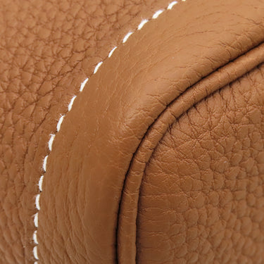 エルメス HERMES ガーデンパーティーTPM ゴールド ネゴンダ トートバッグ シルバー金具 新品 未使用 茶