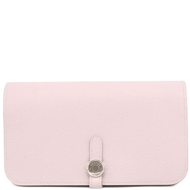 エルメス HERMES ドゴンデュオ ドゴンGM モーヴペール エバーカラー 長財布 シルバー金具 二つ折り