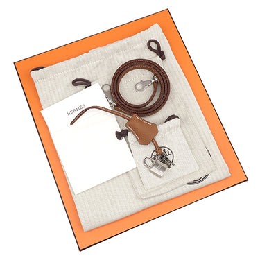 エルメス HERMES ケリー25 内縫い ゴールド トゴ 2WAYバッグ シルバー金具 茶 ショルダー
