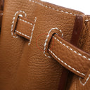 エルメス HERMES ケリー25 内縫い ゴールド トゴ 2WAYバッグ シルバー金具 茶 ショルダー