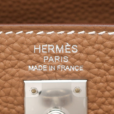 エルメス HERMES ケリー25 内縫い ゴールド トゴ 2WAYバッグ シルバー金具 茶 ショルダー
