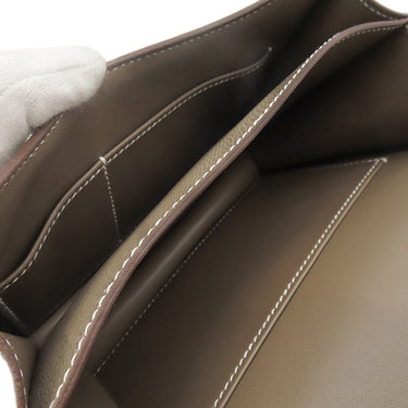 エルメス HERMES コンスタンス3 ミニ ミロワール エトゥープ ヴォーエプソン ショルダーバッグ ローズゴールド金具 グレージュ