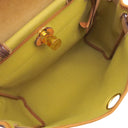 エルメス HERMES エールバッグジップPM 31 ジンジャー×ナチュラル キャンバス トワルミリタリー ヴァッシュハンター 2WAYバッグ ゴールド金具 トワルH