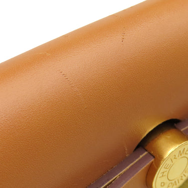 エルメス HERMES エールバッグジップPM 31 ジンジャー×ナチュラル キャンバス トワルミリタリー ヴァッシュハンター 2WAYバッグ ゴールド金具 トワルH